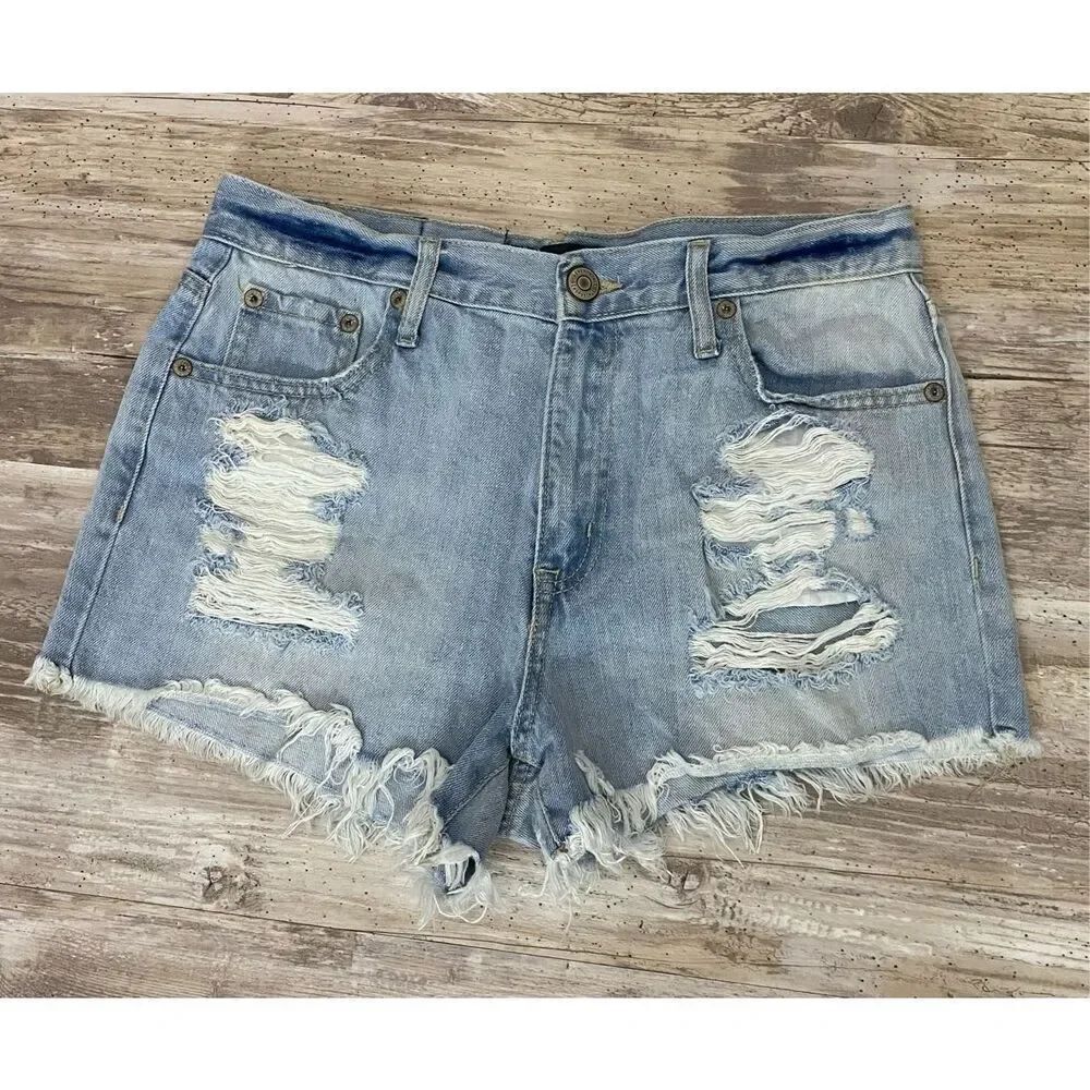 Aeropostale Aero Cheeky Jean Shorts Size 8